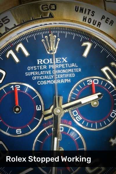 why does my rolex keeps stopping|Rolex stopped working after winding.